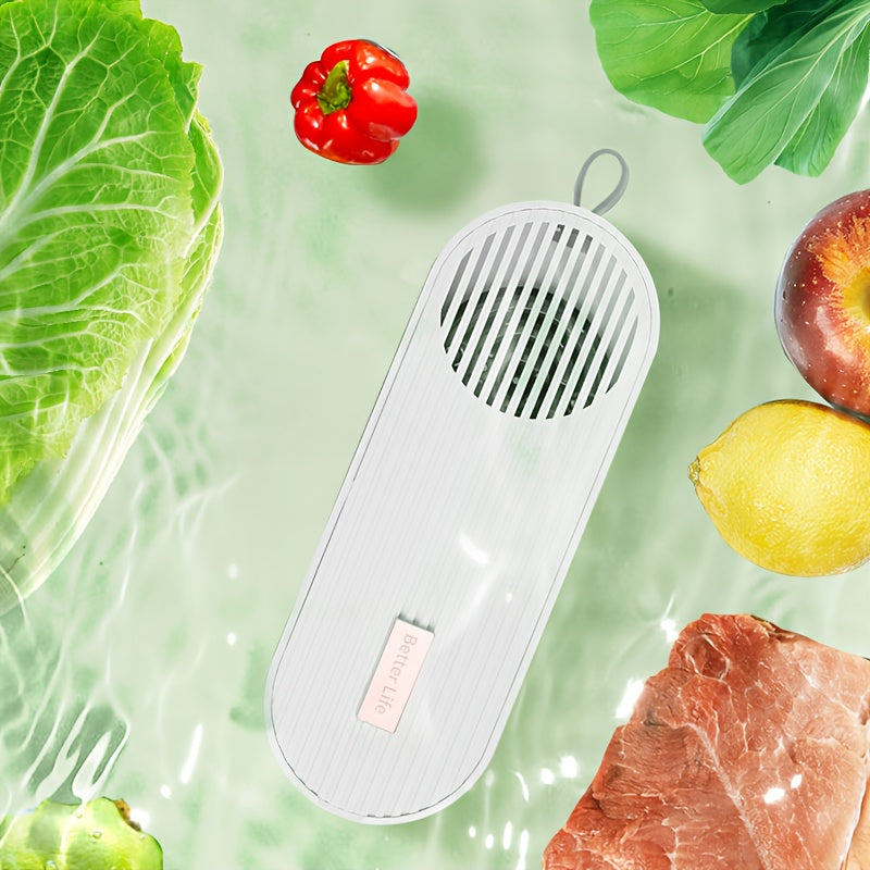 Máquina portátil de lavado de frutas y verduras recargable por USB eliminador de pesticidas diseño compacto