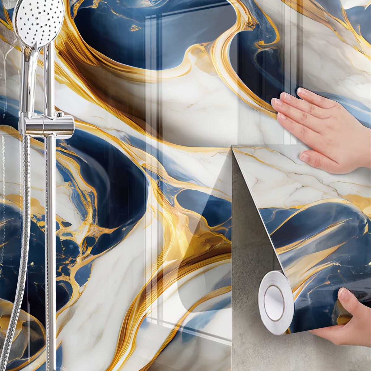 Abstract Marble Wallpaper Mural Waterproof Removable for Living Room Bedroom