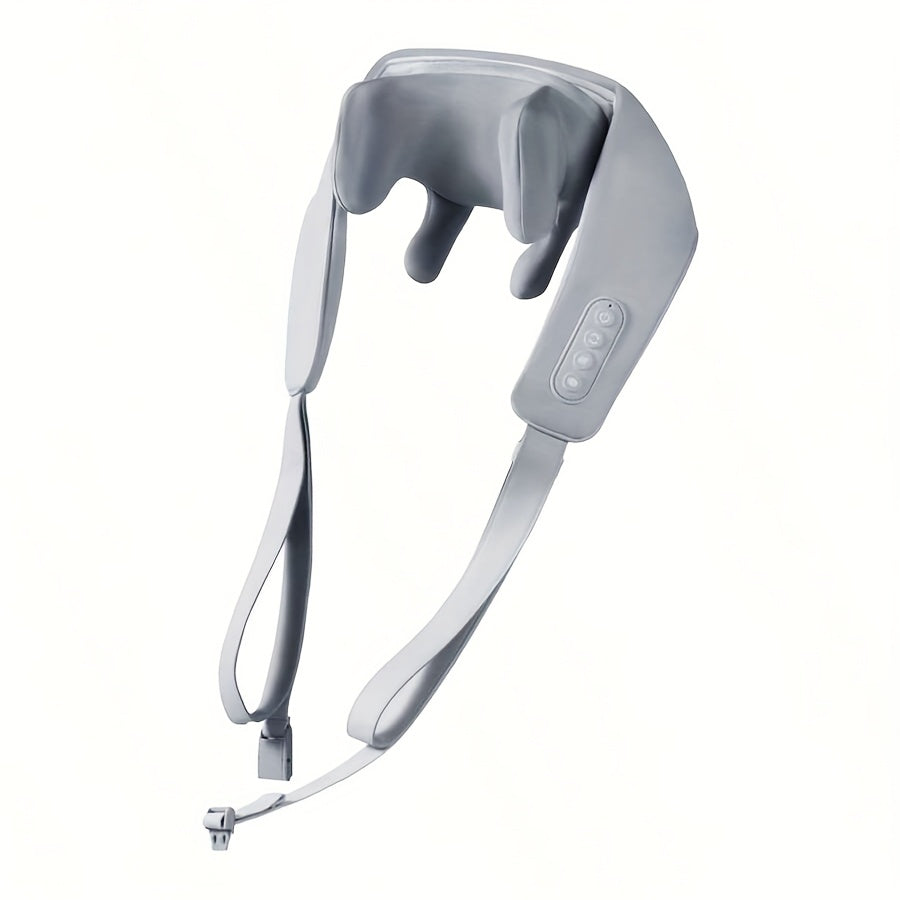 USB orqali zaryadlanadigan yelka va bo'yin massajchisi, elektr barmoq bosimi bilan, orqa, bel va bo'yin uchun chuqur to'qima massaji, qo'l bilan ishlatish shart emas, ota-onalar, keksa odamlar, ayollar uchun mukammal sovg'a.