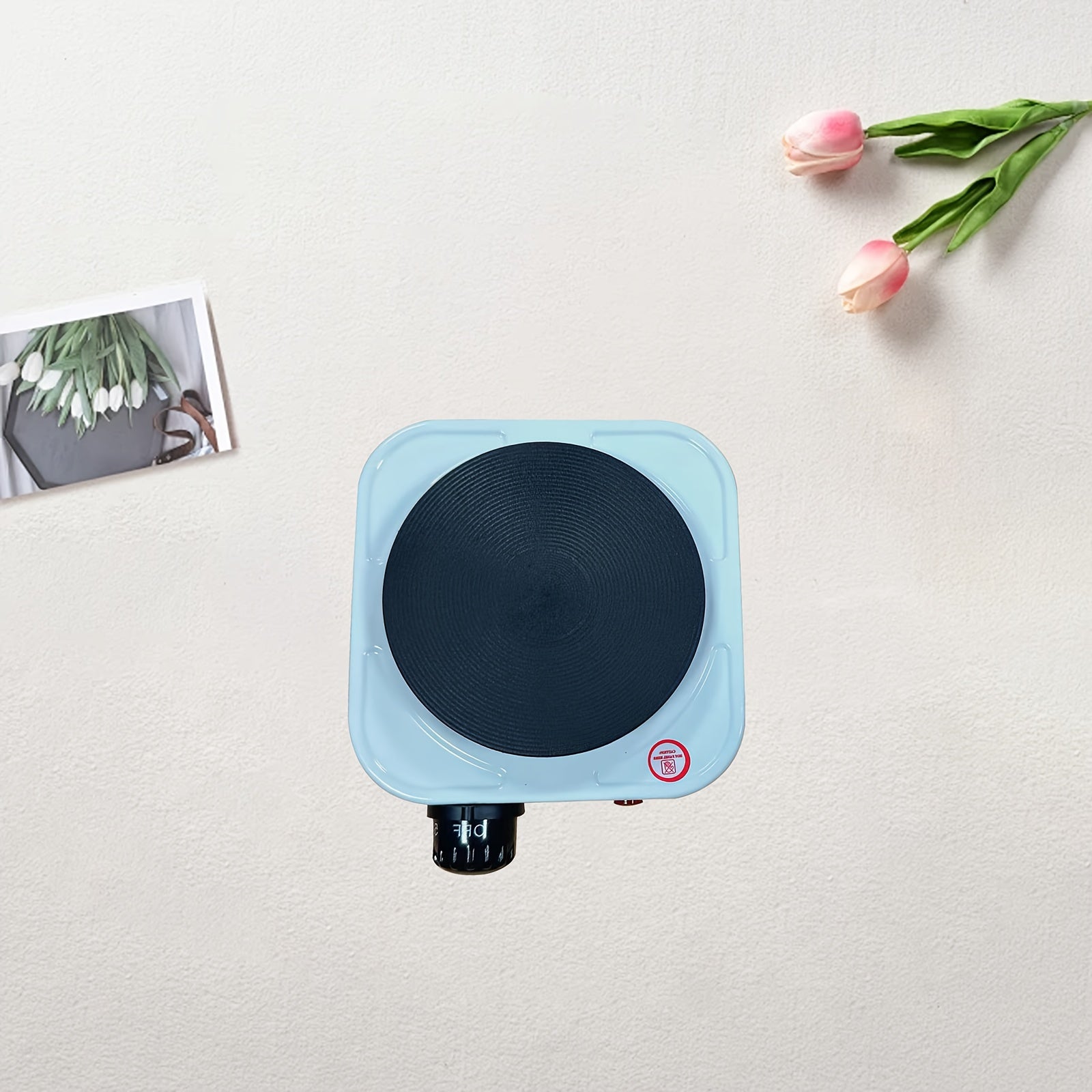 Compact electric heating stove for tea-making, portable with temperature control