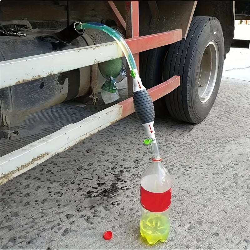 Manual Fuel Transfer Pump with 3.05m PVC Hose for Gasoline Diesel Water