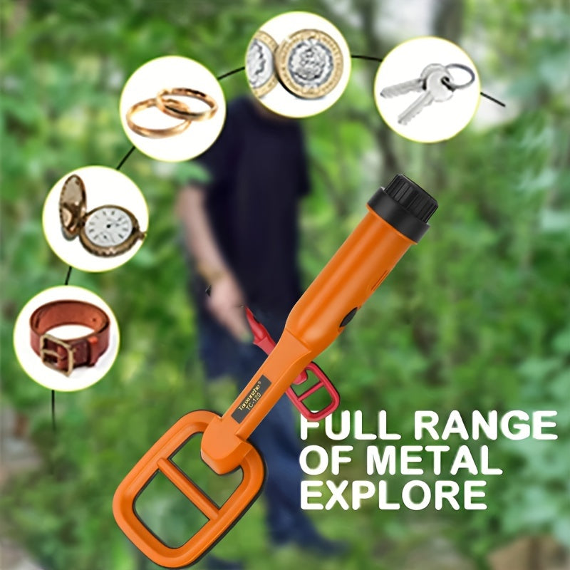 Handheld Metal Detector Pulse Pointer Sensing Plastic Battery Powered Small Object Detection