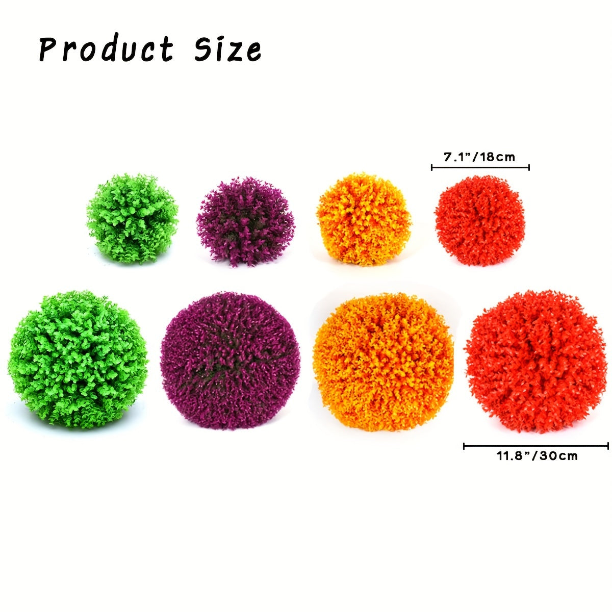 Artificial Plant Set of 2 Boxwood Topiary Balls UV Protected for Outdoor Indoor Decor