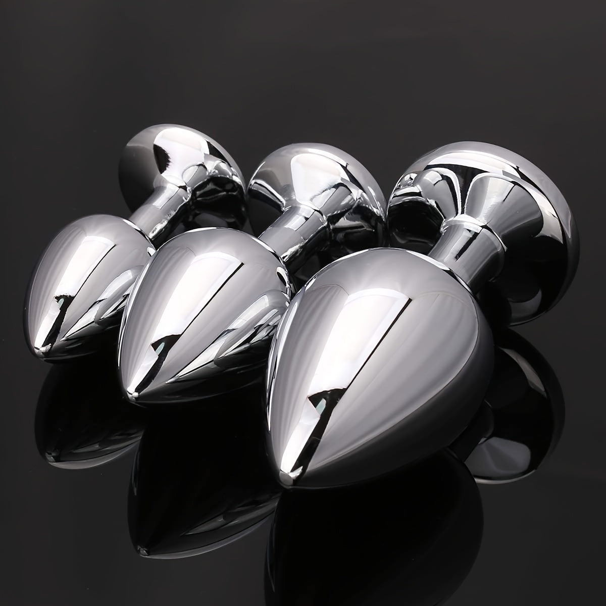 3 Pack Men Women Silicone Anal Butt Plugs Set Beginner Friendly Adjustable Sizes