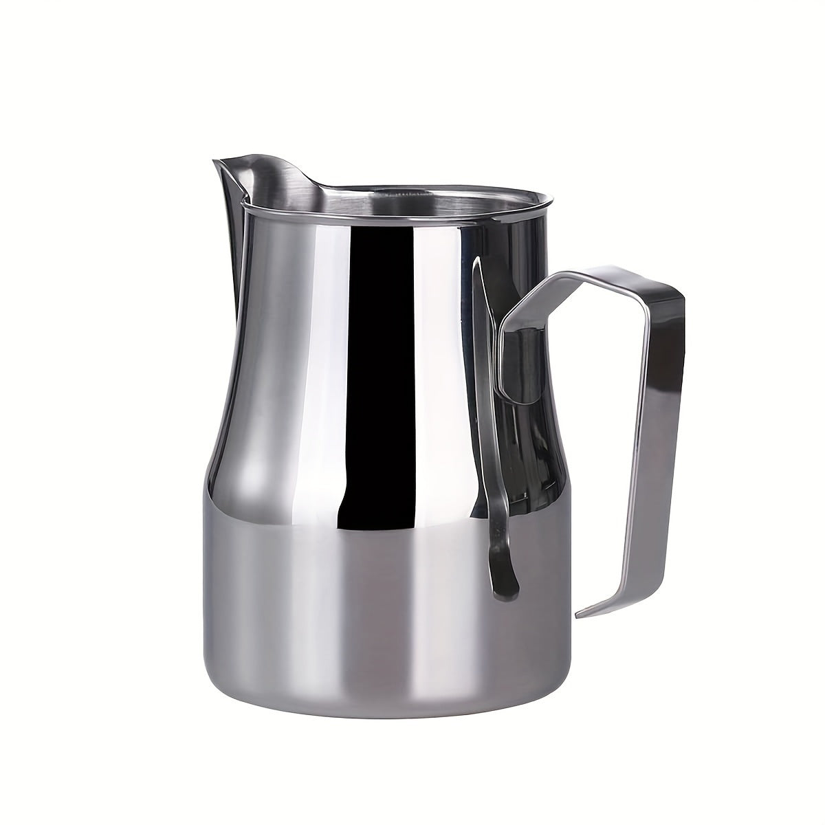 Stainless Steel Milk Frothing Pitcher with Pointed Mouth, Silver, Barista Art