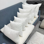Set of 2 White Cushion Inserts for Sofa and Bed, Living Room Decor
