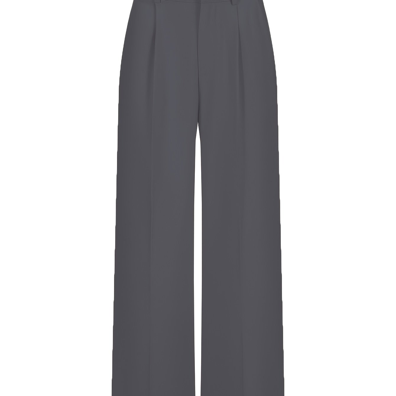 Adult Wide Leg Trousers Polyester Solid Color Casual European American Style All Seasons