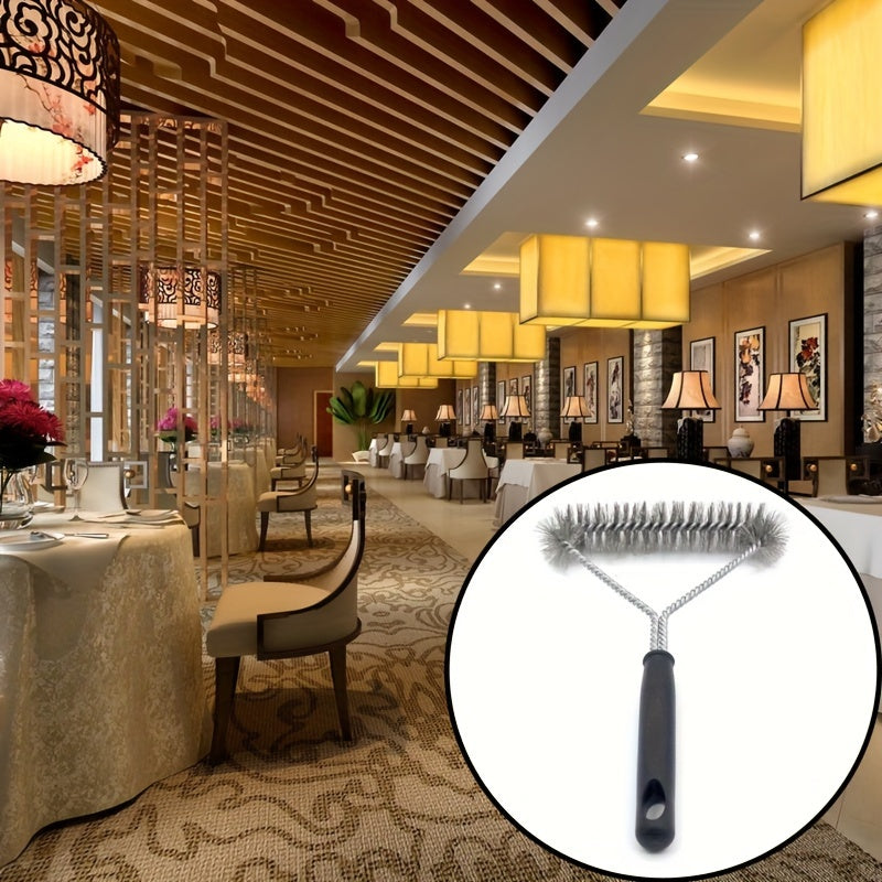 Stainless Steel BBQ Grill Brush Long-Handled Non-Stick Cleaning Tool