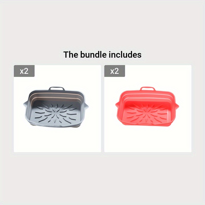 Silicone Baking Tray Foldable High-Temperature Resistant Rectangular Liner Reusable