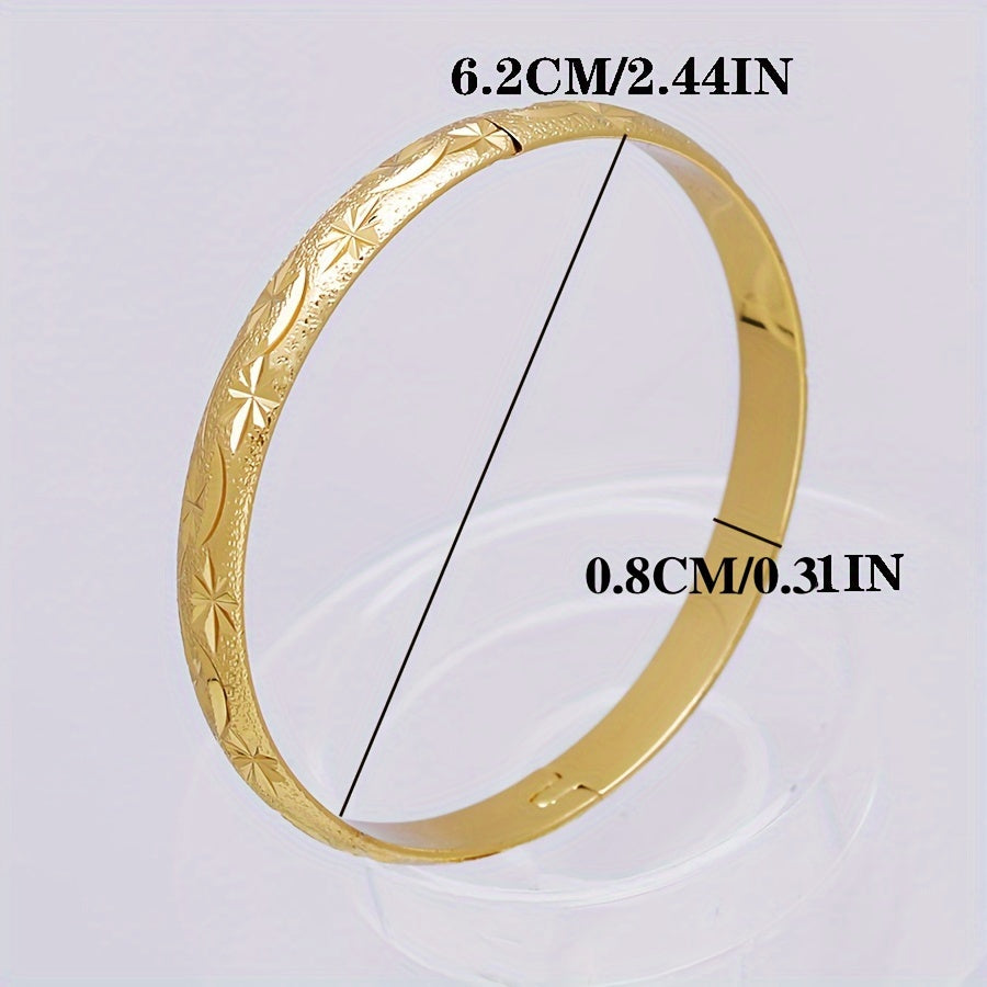 Vintage uslubidagi 6 ta bangle to'plami - Ayollar uchun zamonaviy mis bilakuzuklar, to'ylar va partiyalar uchun ajoyib, 14-fevral kuni berish uchun mukammal sovg'a.