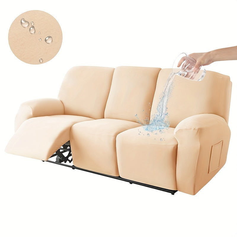 8-Piece Waterproof Sofa Slipcover Set for Living Room and Office Protection