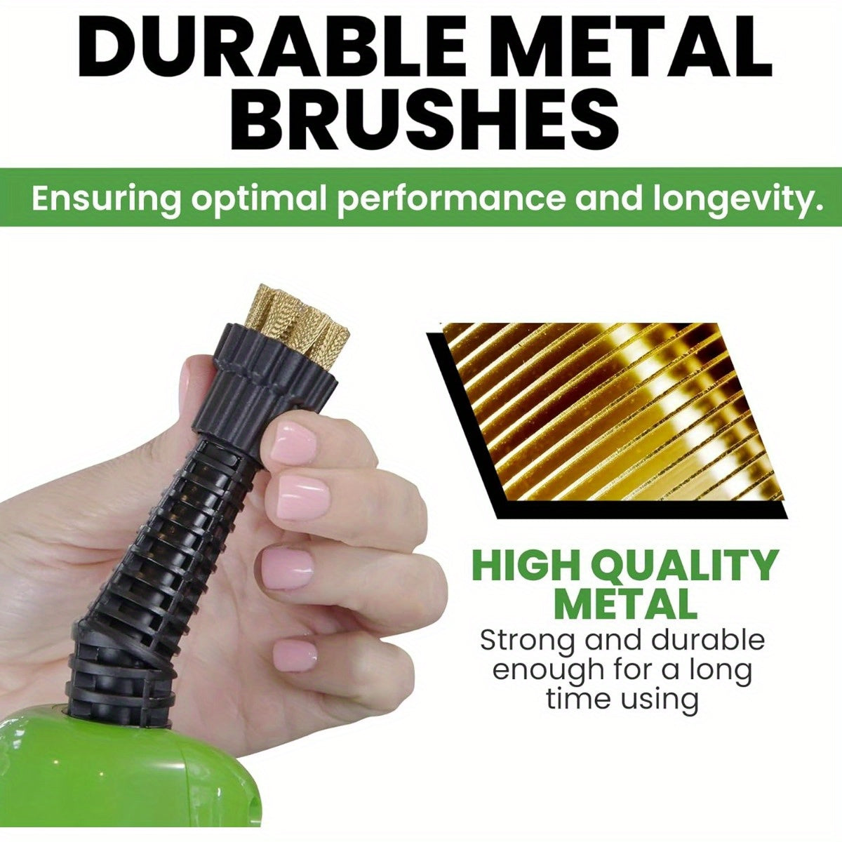 2pcs Steam Cleaner Brush Heads Plastic Replacement for Hard Surfaces