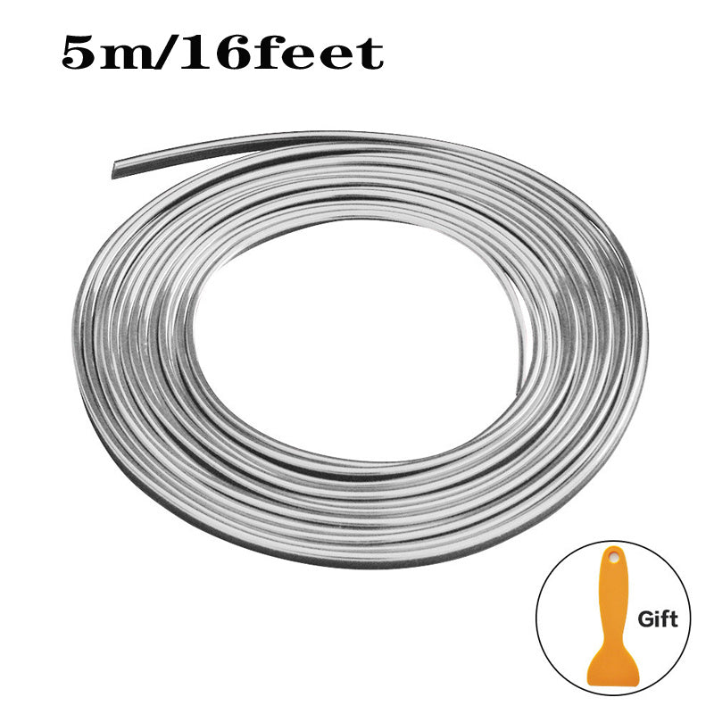 Universal Car Moulding Decoration Flexible Strips 5M Interior Auto Trim