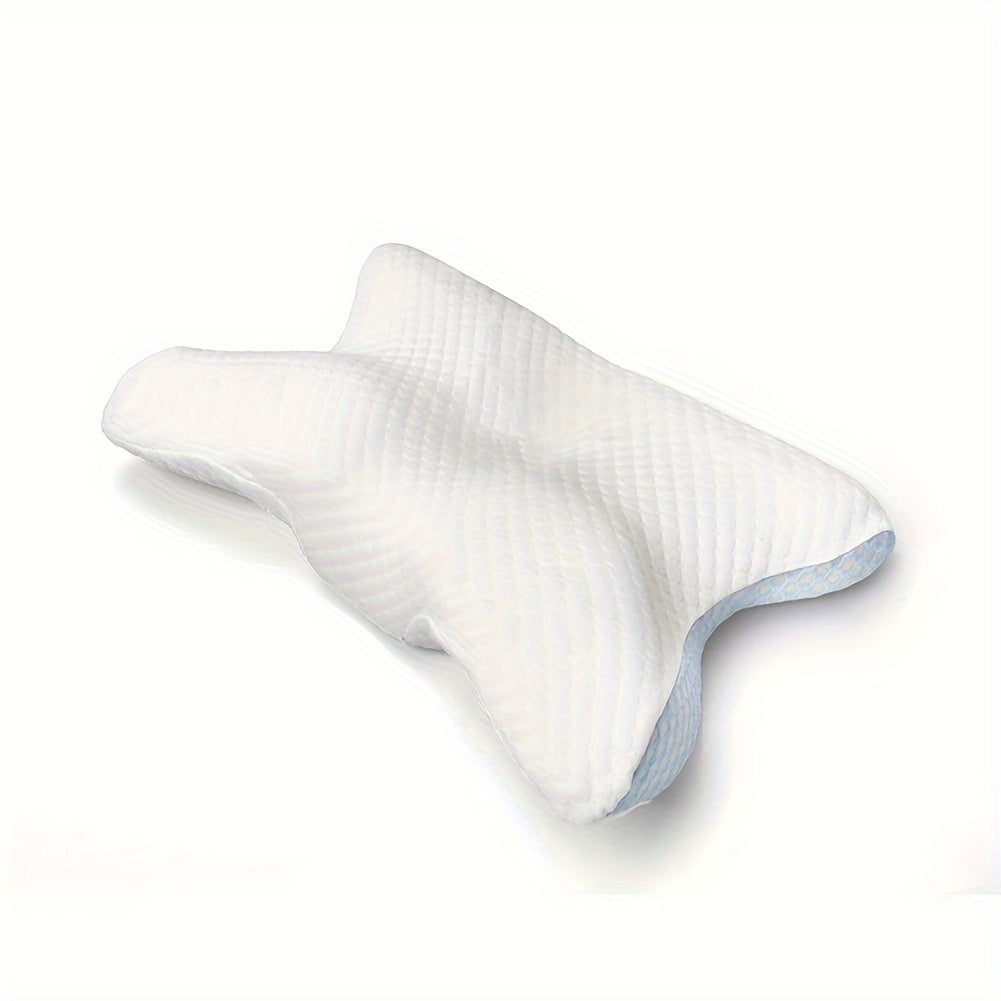 Memory Foam Pillow for Side Back and Stomach Sleepers Butterfly Shape Support