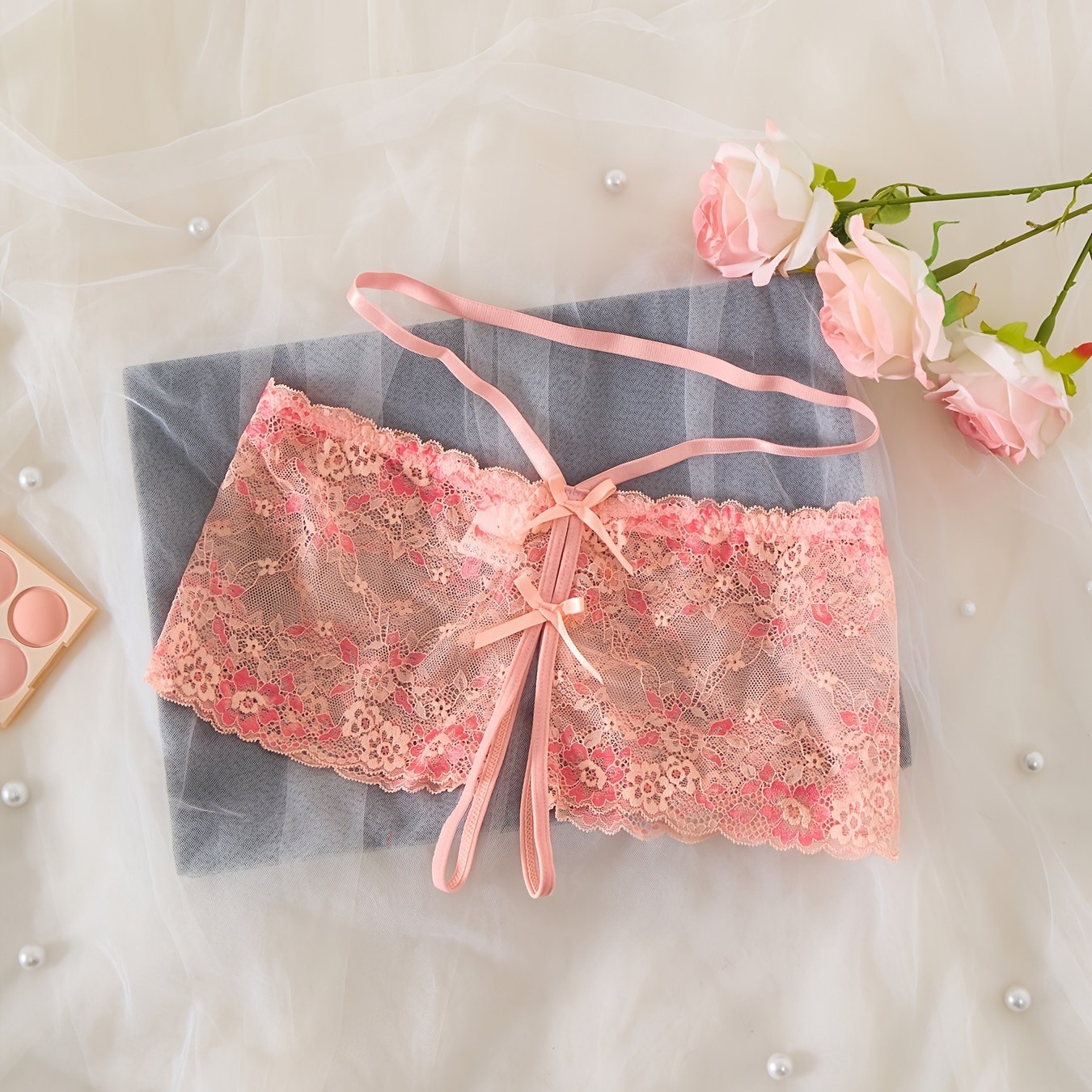 Women's Seductive Lace Lingerie Set with Adjustable Straps