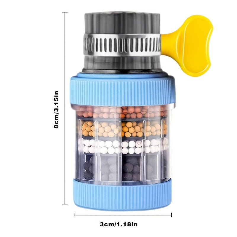 Oshxona va hammom kran filtrini aktiv uglerod bilan xlorofluorid, og'ir metall va qattiq suvni quduq suvidan olib tashlash uchun.