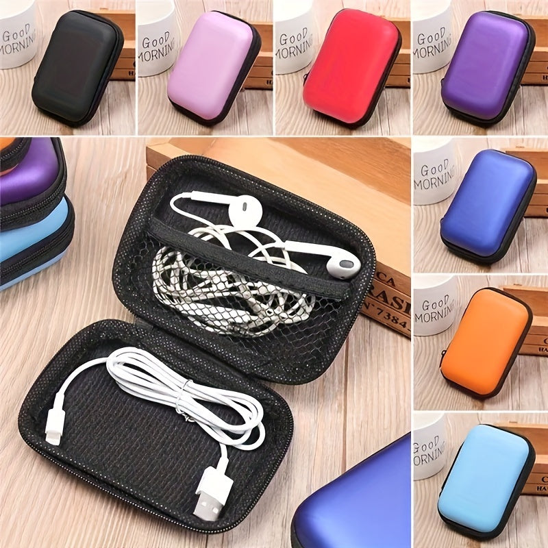 Mini Portable Storage Box for Earphones Coins Jewelry Accessories