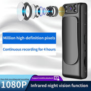 1080P Wearable Body Camera with Night Vision Voice Recorder Action Camera for Sports and Cycling