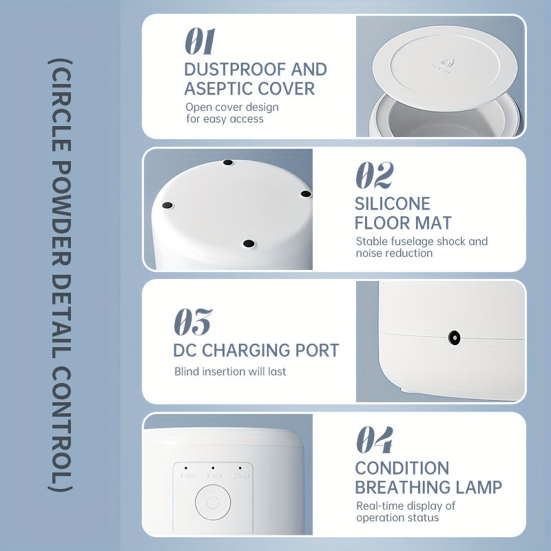 3 rejimli portativ ushlagich tozalagichi, tish apparatlari, soatlar, ko'zoynaklar va boshqalar uchun ideal. USB orqali zaryadlanadigan 500mAh batareyaga ega avtomatik tozalash mashinasi. Erkaklar, ayollar, onalar uchun mukammal sovg'a.