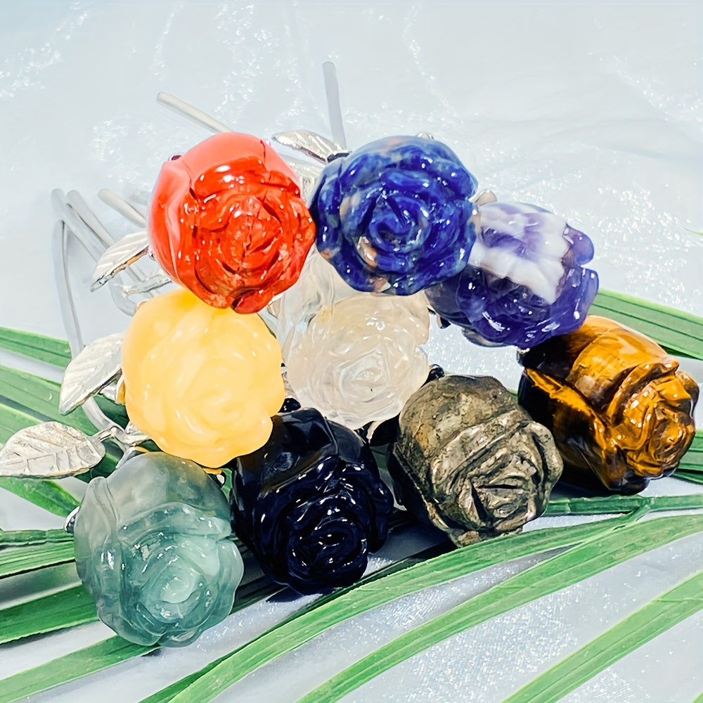 Rose Quartz Crystal for Jewelry Making and Home Decor, Pink Healing Stone