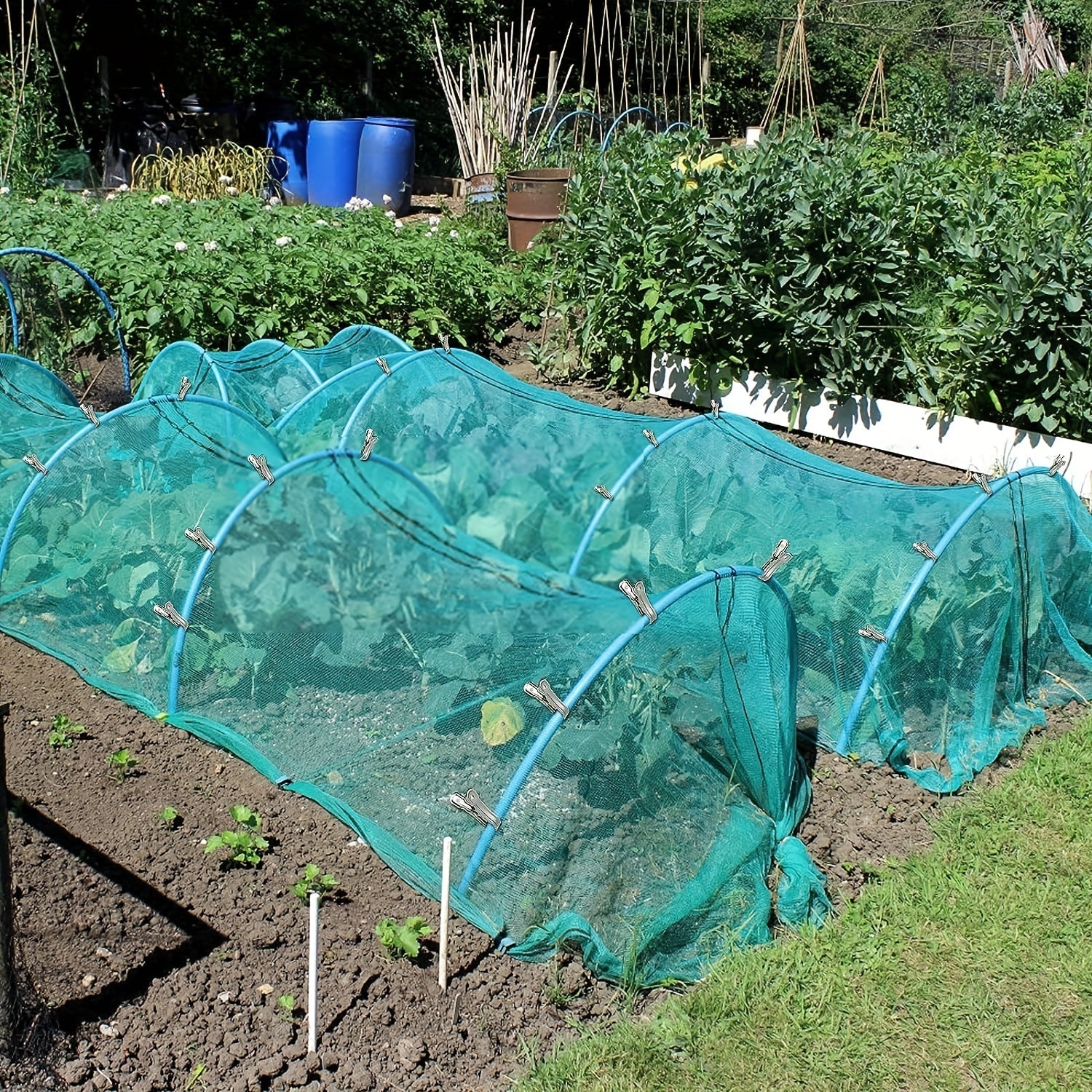 20 dona zanglamaydigan po'latdan yasalgan kiyim kliplari, yorganlarni quritish va ko'p maqsadli rack halqalari uchun