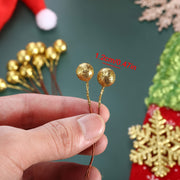 Artificial Holly Berries on Wire for Christmas Decorations 50 Pack