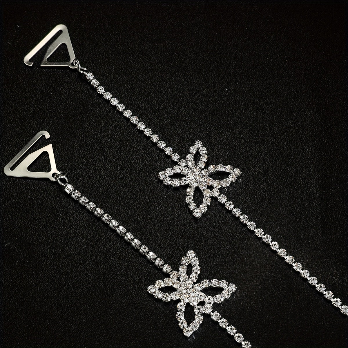 Elegant Copper Butterfly Body Chain with Rhinestone Mosaic for Weddings and Occasions