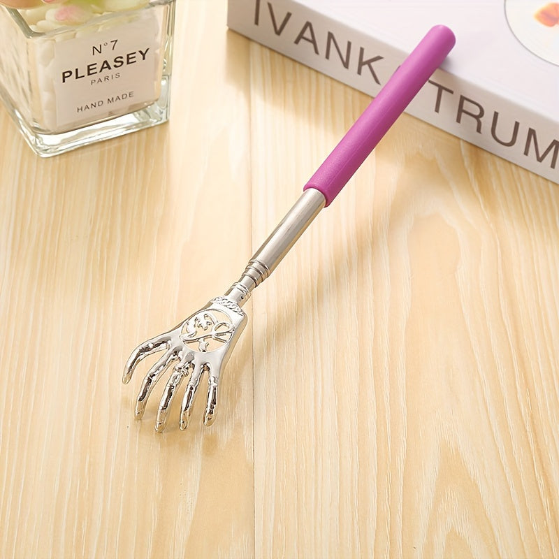 Stainless Steel Retractable Back Scratcher for Itching Relief and Massage