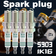 4 IK16 5303 Premium U Shaped Ceramic Spark Plugs, Enhance Ignition, Performance