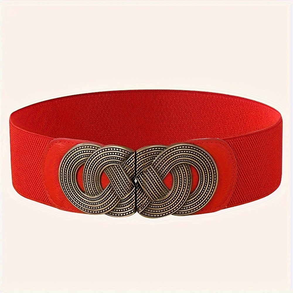 Женский ретро-пояс из эластичной кожзаменителя для пальто и платьев