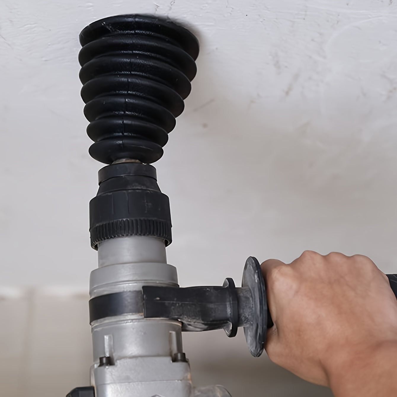 Electric Drill Dust Cover Black for Impact Drills and Ceiling Punching