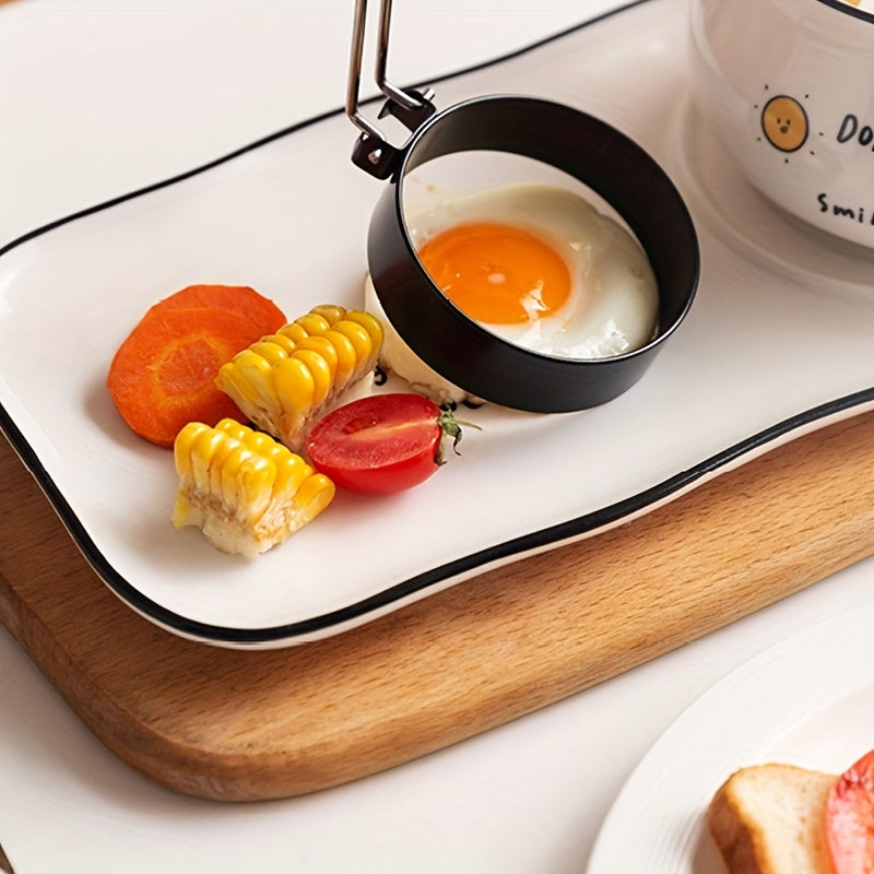 Stainless Steel Egg Poacher Rings Set of 1 Non-Stick Cooking Accessories