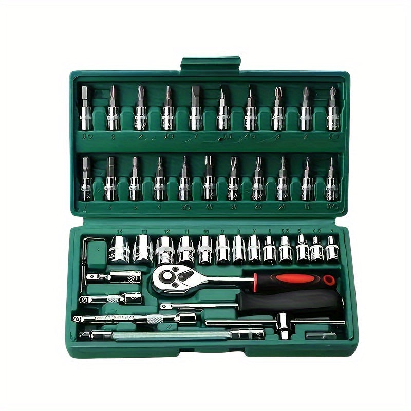 Professional Ratchet Tool Set with Wrench and Screwdriver Car Repair Kit