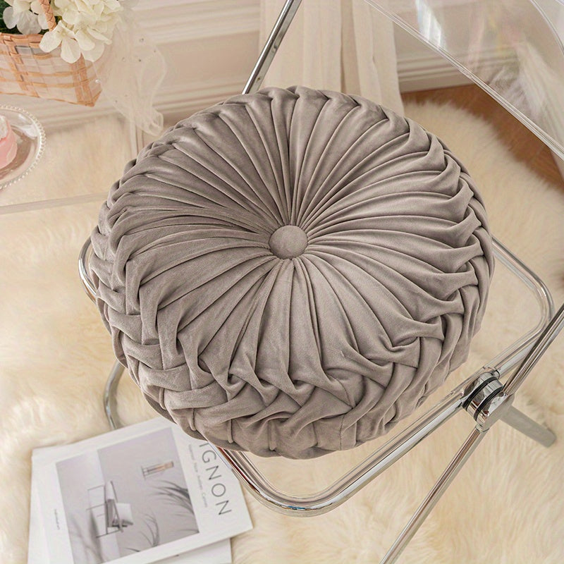 Velvet Pumpkin Pillow for Living Room Decor, Fall Autumn Cushion