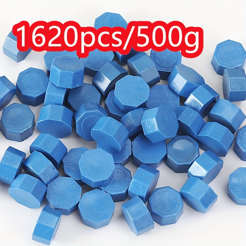 1620pcs 500g Octagonal Sealing Wax Particles for Envelope Gift Box DIY Retro Bulk Sealing Wax