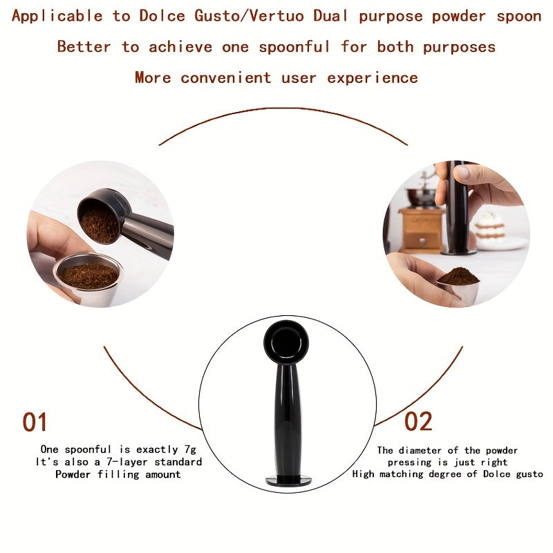 2-in-1 Coffee Spoon and Bean Scoop, 7g Measuring Kitchen Tool