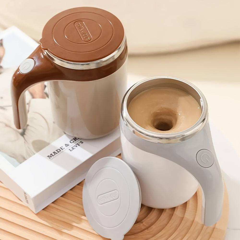 Stainless Steel Self-Stirring Coffee Mug Auto Mixing Cup for Coffee and Milk