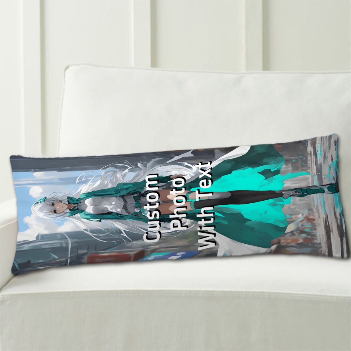 Personalized Double-Sided Plush Body Pillowcase 50.8x137.2 cm Custom Photo Anime Design