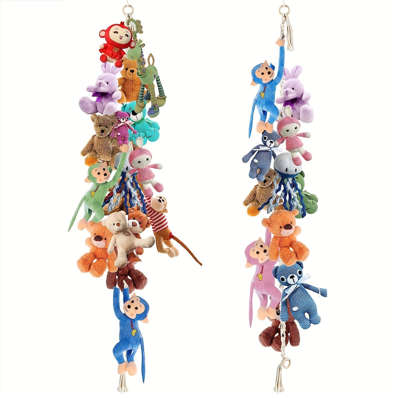 Handcrafted Macrame Toy Chain for Stuffed Animals Bohemian Home Decor