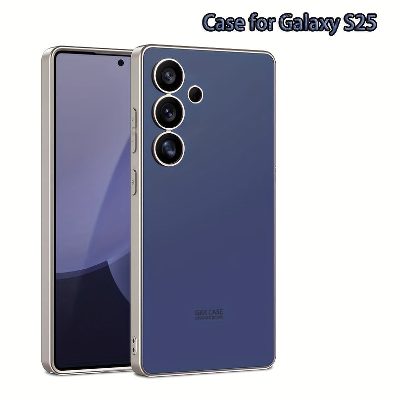 Samsung Galaxy S25 seriyali mobil telefon qopqog'i, himoya uchun mustahkam rang, to'liq qoplovli muzlatilgan qattiq qobiq. Asl rangdagi ultra-ingichka dizayn, izlar yo'q.