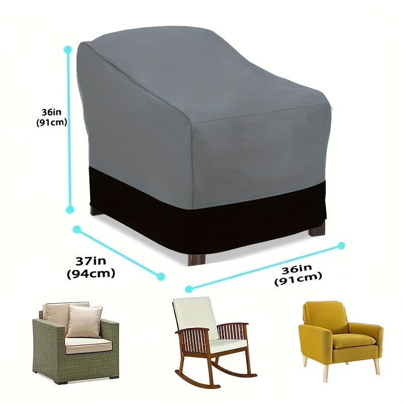 1 dona ikki rangli divan qoplamasi, og'ir vaznli UV tashqi patio mebellarini himoya qiluvchi polyester materialdan tayyorlangan, barcha mavsumlar uchun patio va hovlida foydalanish uchun tortish ipi bilan yopiladi.