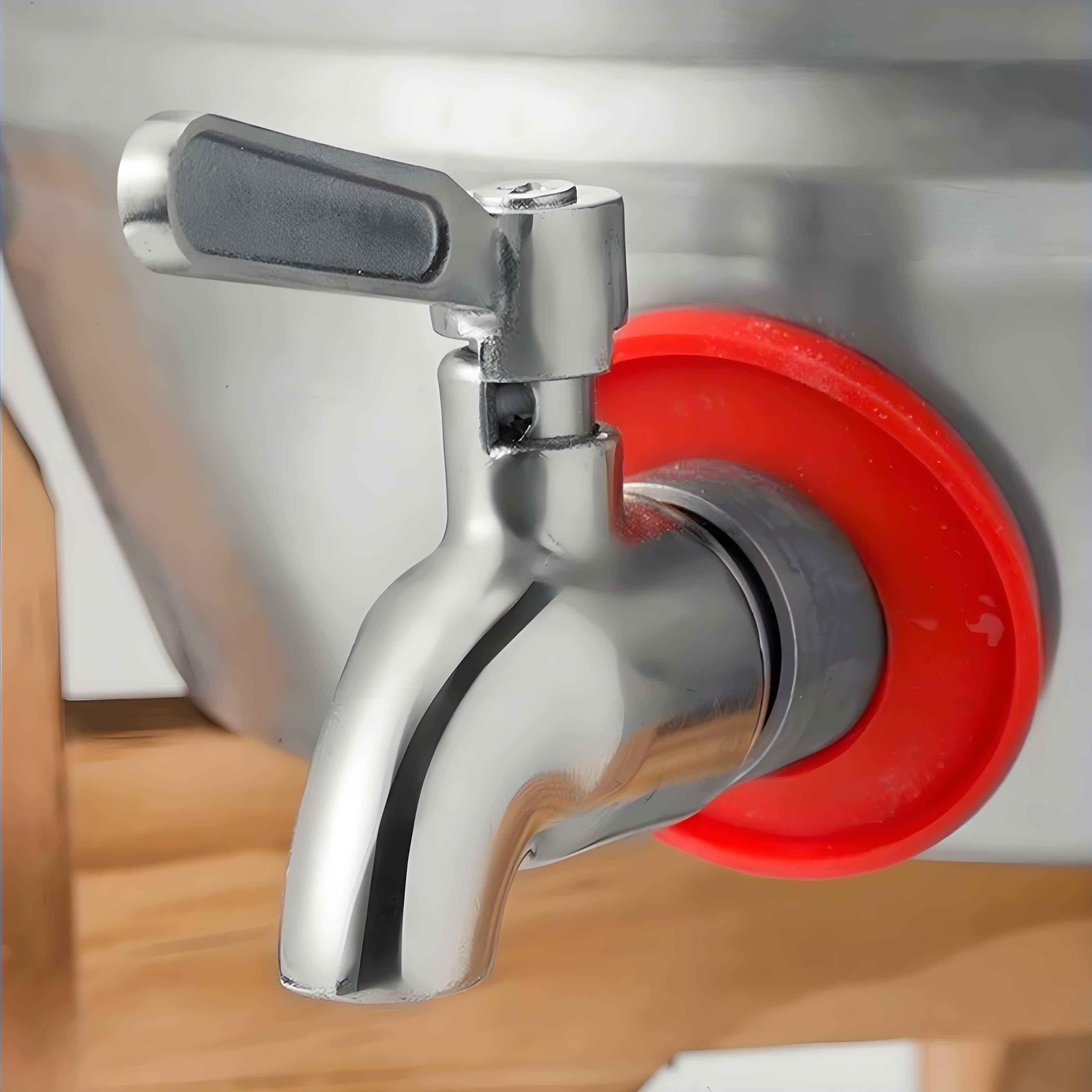 5L Stainless Steel Oval Wine Barrel with Tap Wooden Stand and Lock for Liquor Storage