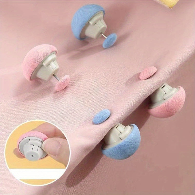 Set of 5 Blue Duvet Cover Clips Corner Buckles for Secure Bed Sheets Household Safety