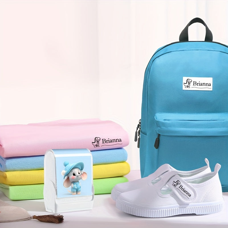 Maktab va faoliyatlar uchun Moviy PVC fil hayvon nomi shtampasi