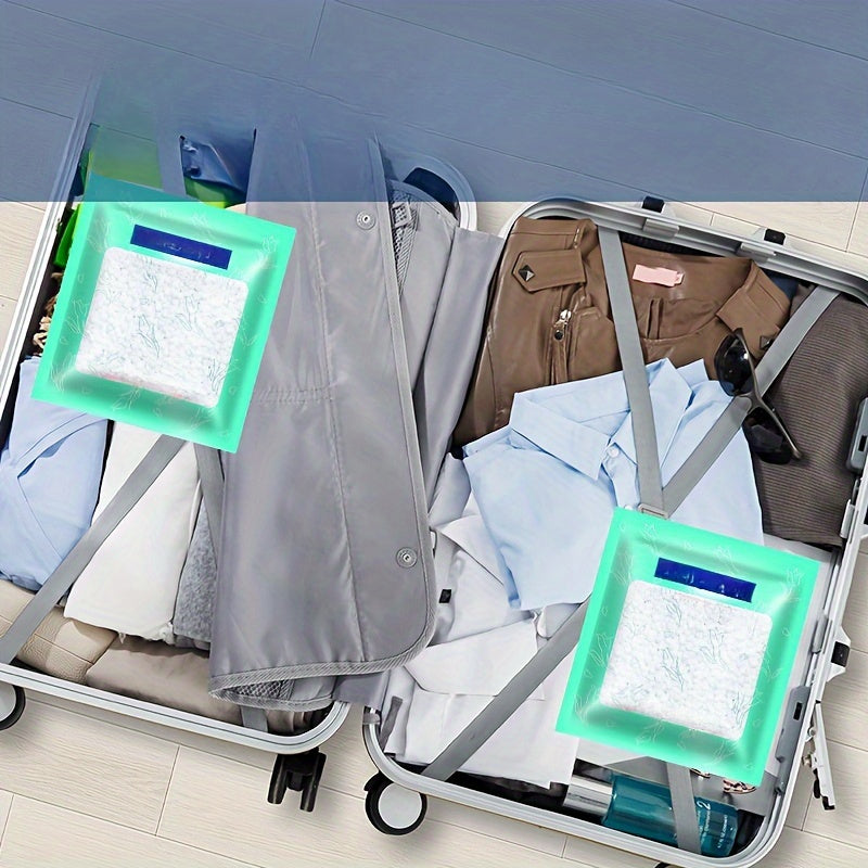 4 Pack Moisture Absorber Bags for Closet Drawer Shoes Blue Damp Rid Drying