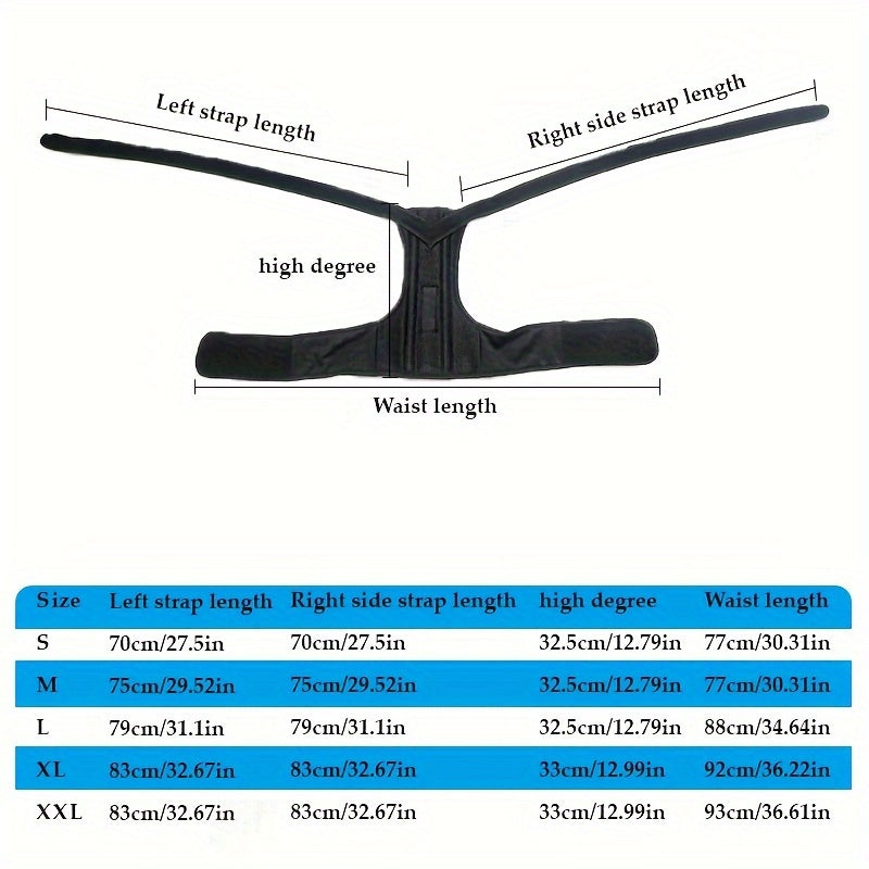 Unisex Adjustable Breathable Posture Corrector Belt for Back and Shoulder Support