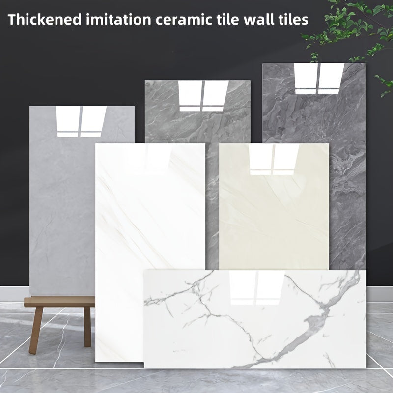 Self-Adhesive Foam Marble Wall Tiles 10pcs 20pcs Waterproof Puzzle Pattern for Living Room Kitchen Bathroom