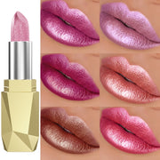 Women's Pearlescent Lipstick High Color Moisturizing Lip Gloss