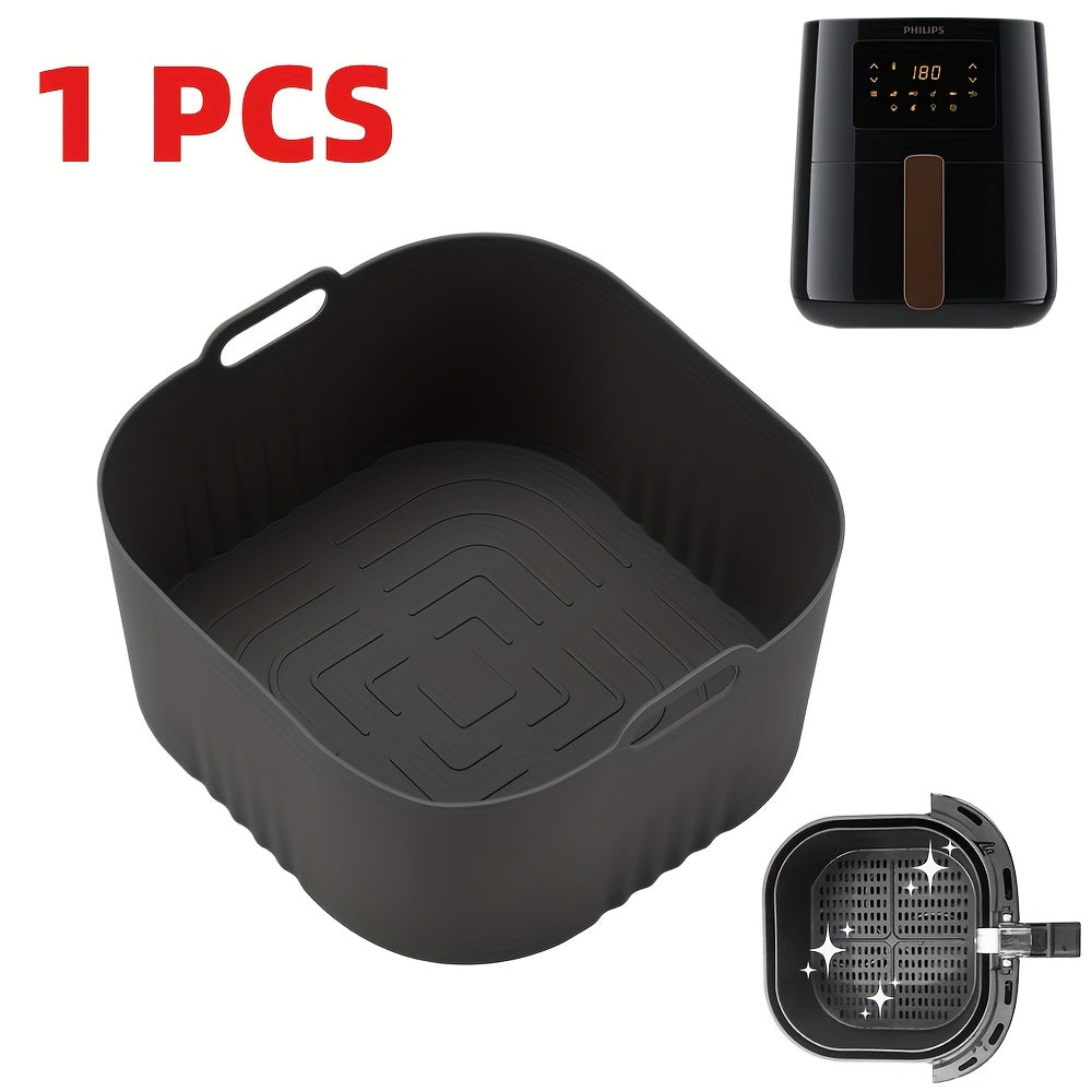 17cm Non-Stick Silicone Baking Tray for Air Fryer Roasting and Baking