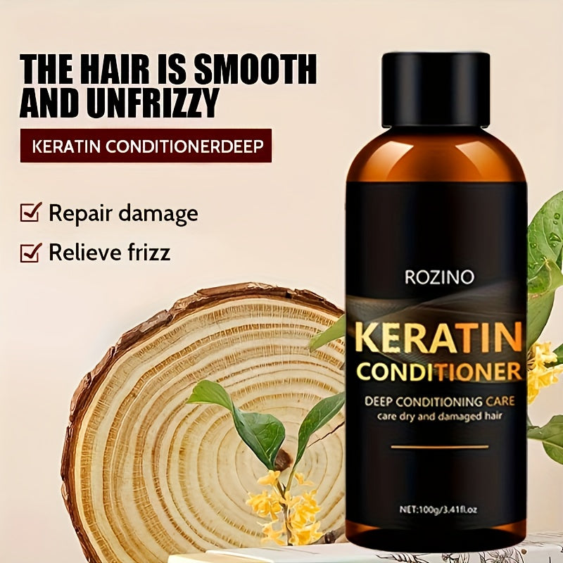 Unisex Keratin Hair Conditioner for Dry Damaged Hair Moisturizing Shine